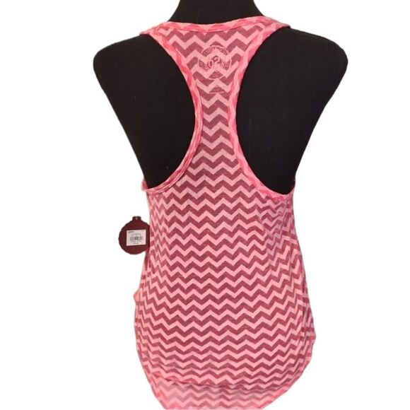 Hot Pink Herringbone Pattern Tank Top Small - Picture 2 of 4